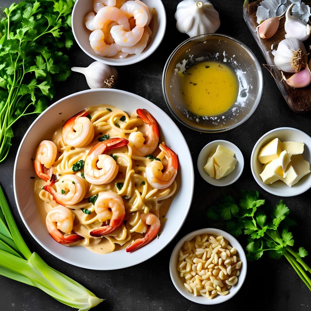 Creamy Garlic Shrimp Pasta