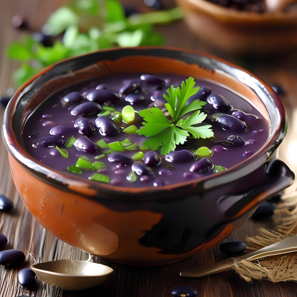 Purple Black Bean Soup