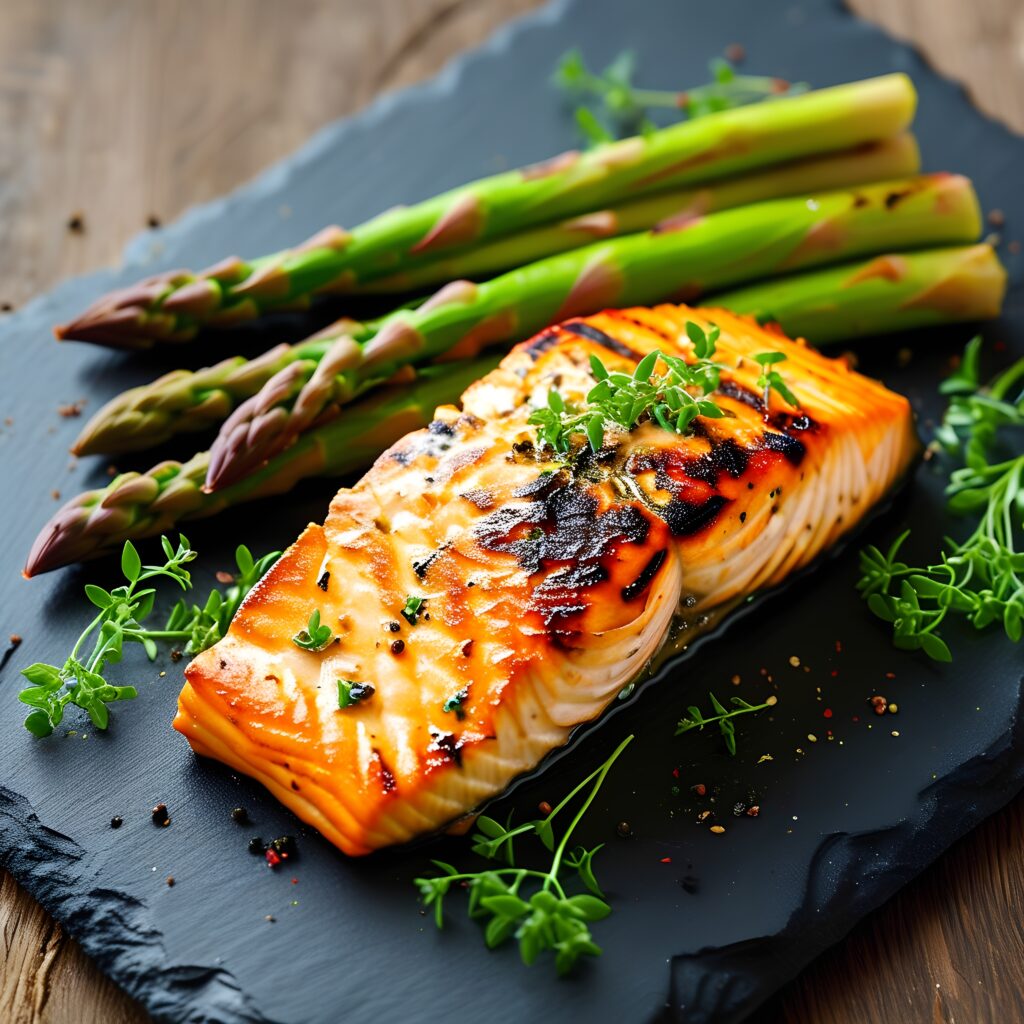 Blackstone Grilled Salmon Asparagus