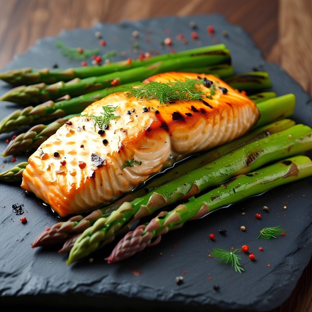 Blackstone Grilled Salmon Asparagus